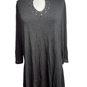 Belldini grey long sleeve dress
